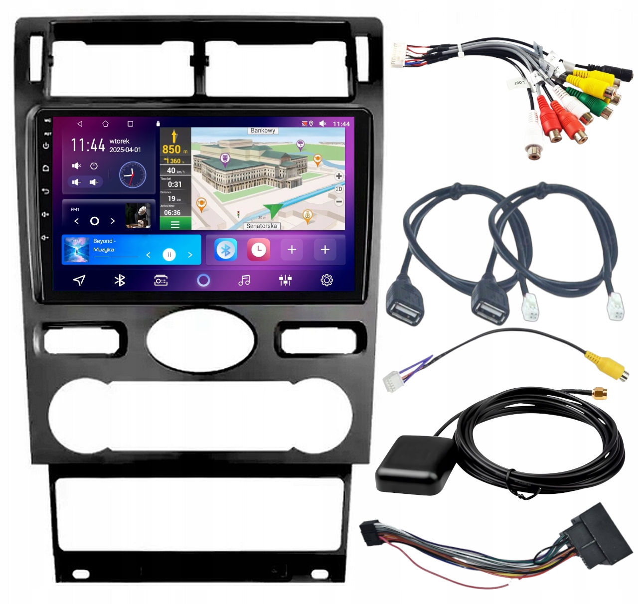 Autorádio Gps Ford Mondeo 2004-2007 Android Carplay Wifi 4GB 64GB