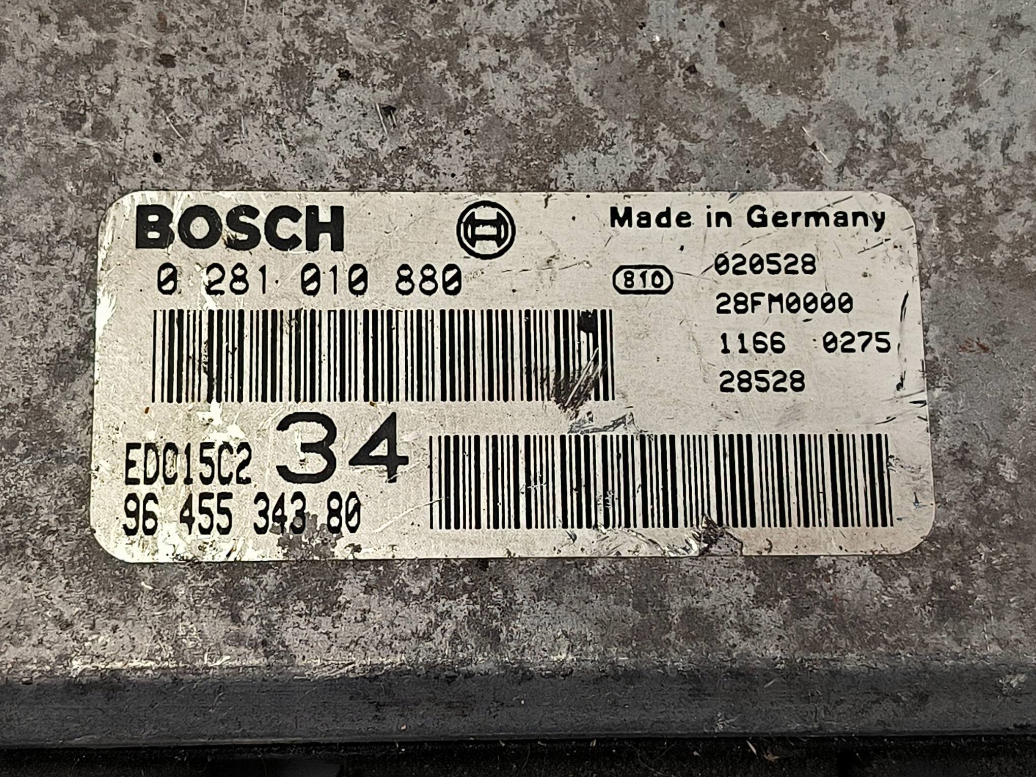 computer 9645534380 2.2 HDI PEUGEOT 607