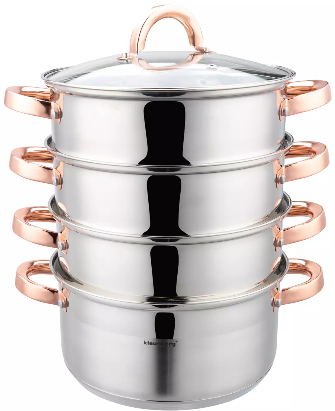 Hrniec na varenie v pare 5elm, 22cm 4,0L KB-7733