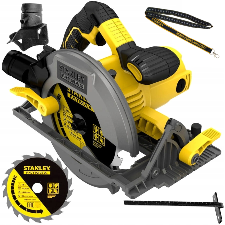 Stanley Piła tarczowa pilarka 1650W 190mm FatMax FME301 smyczka