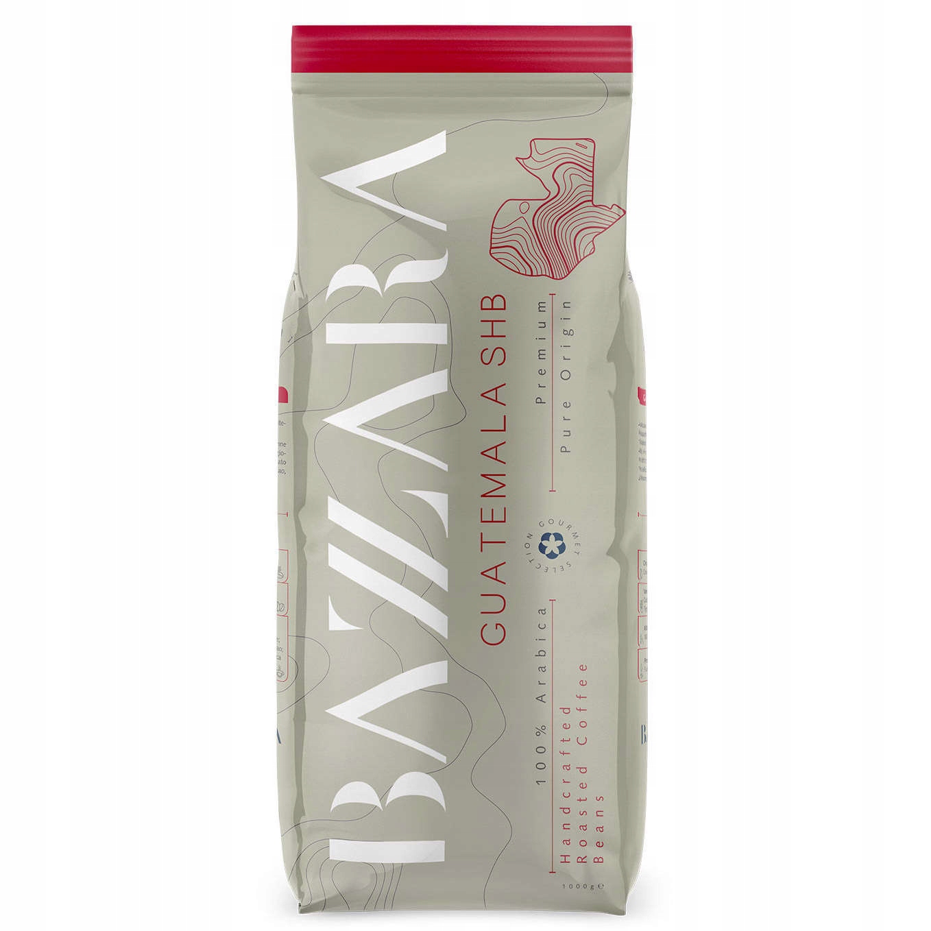 Levně Bazzara Guatemala Praná zrnková Káva Shb 1kg