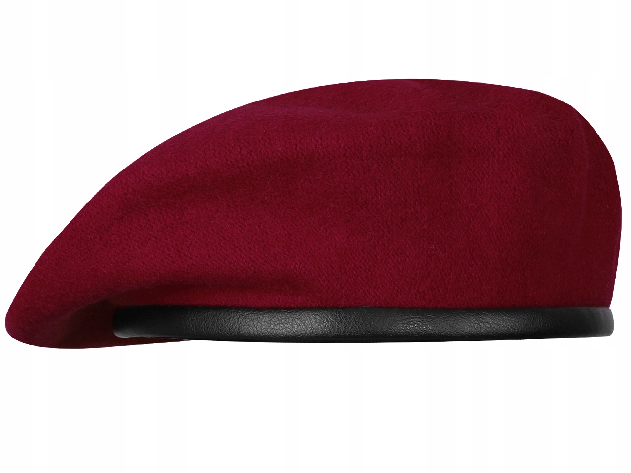 Beret Wojskowy Bez Oznaczeń Wojska Polskiego Wp Polski Wełniany Bordowy 61