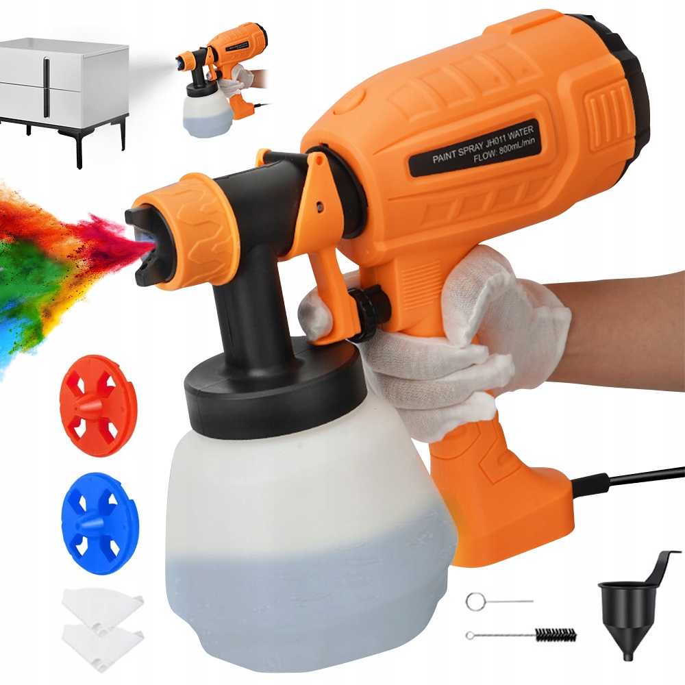 Elektrická Stříkací Pistole 1000 ML 400 W Pro Malování, Silná