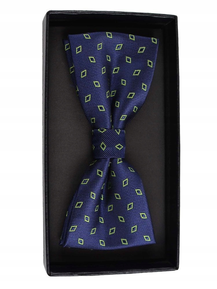 MUCHA MUSZKA MĘSKA WZORY GRANATOWA