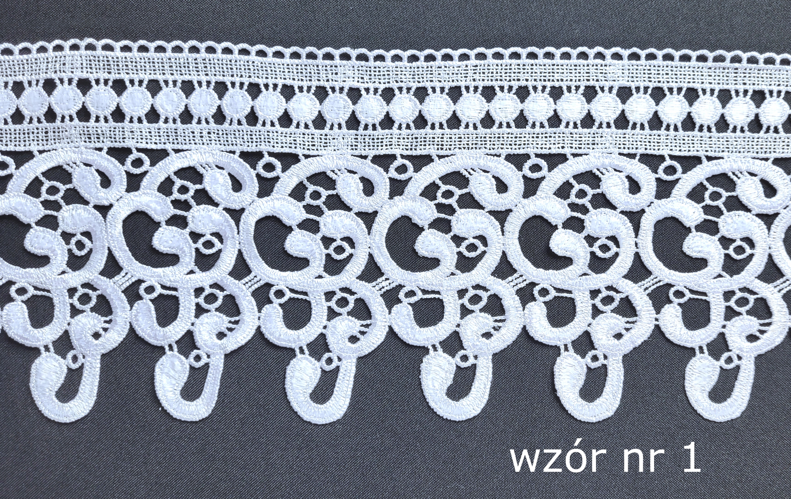 GIPIURA, KORONKA 15cm do firan obrusów NA METRY Marka inna