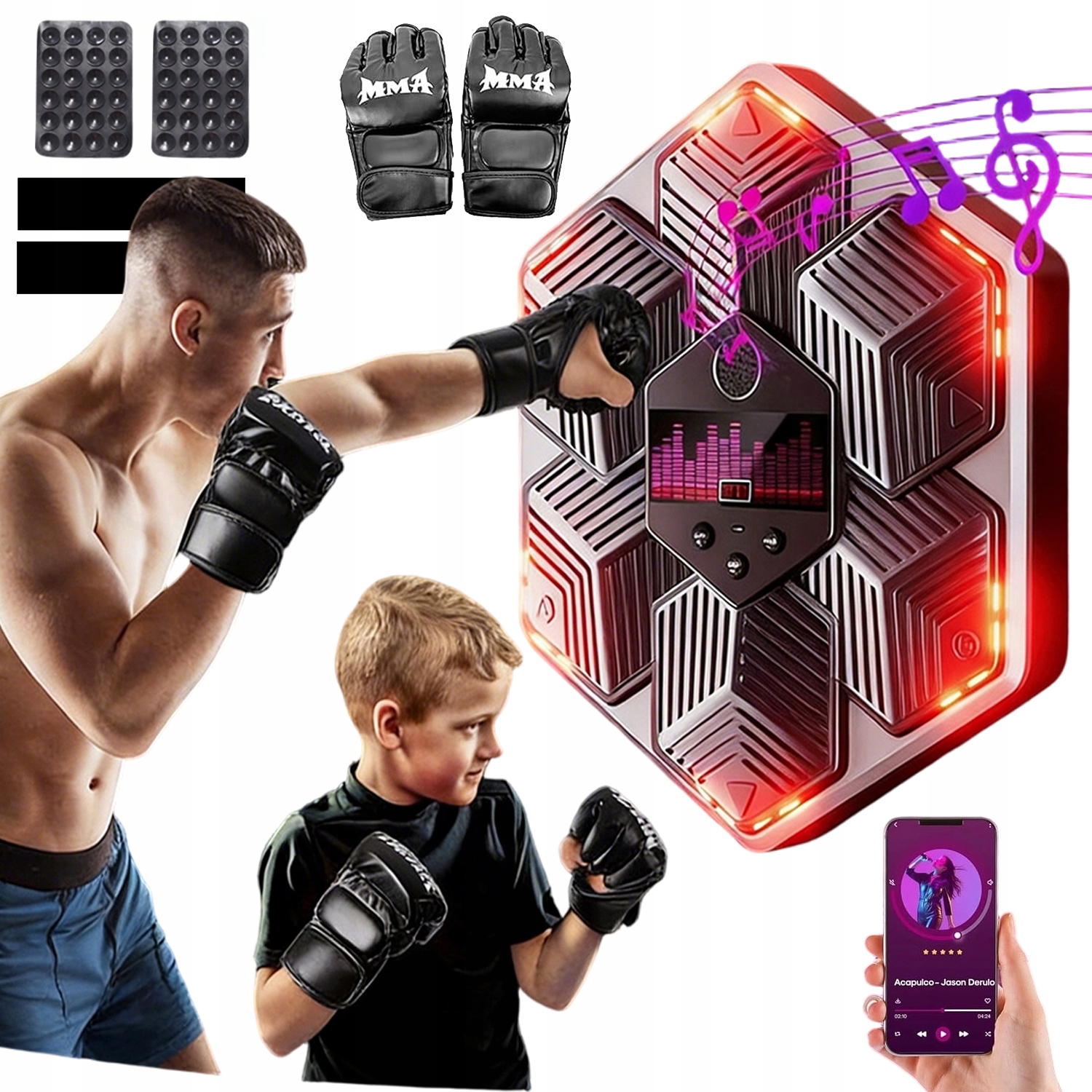 Inteligentní Hudební Boxovací Stroj S Led Displejem A Bluetooth