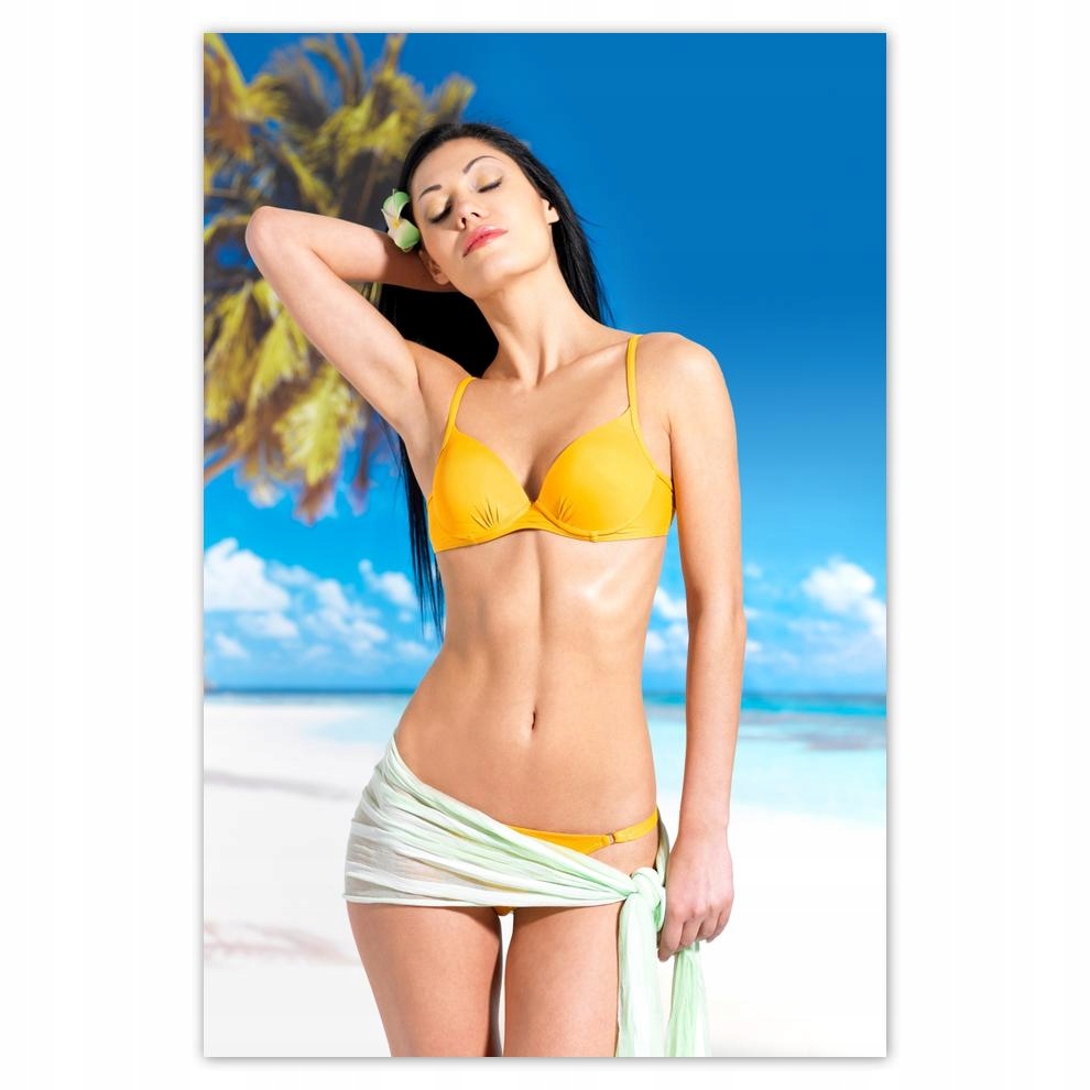 

Plakat 40x60 Żółte bikini Tropiki Top