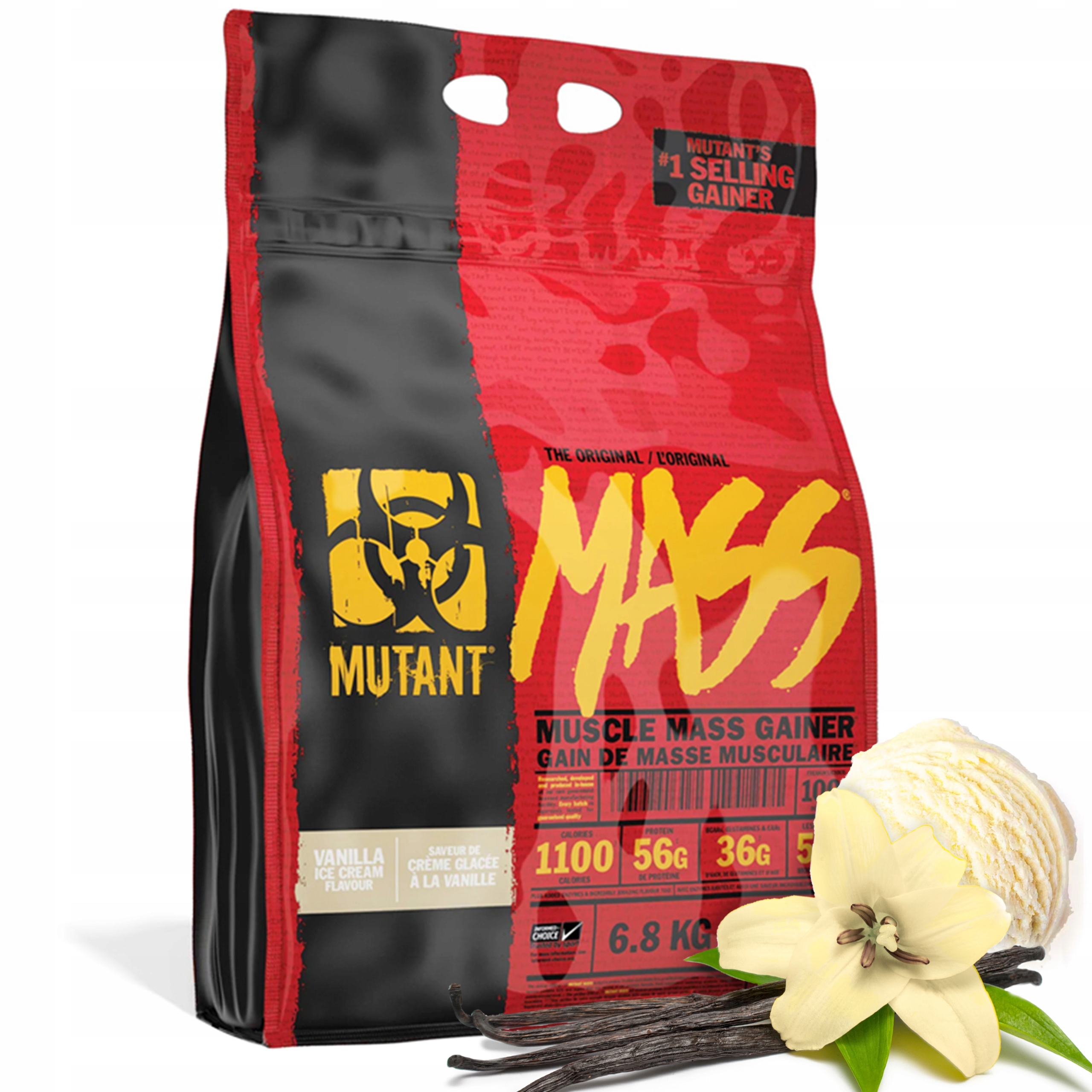 Mutant Mass 6800g Gainer Masa Wpc Wpi Bílkoviny Vanilla Ice Cream