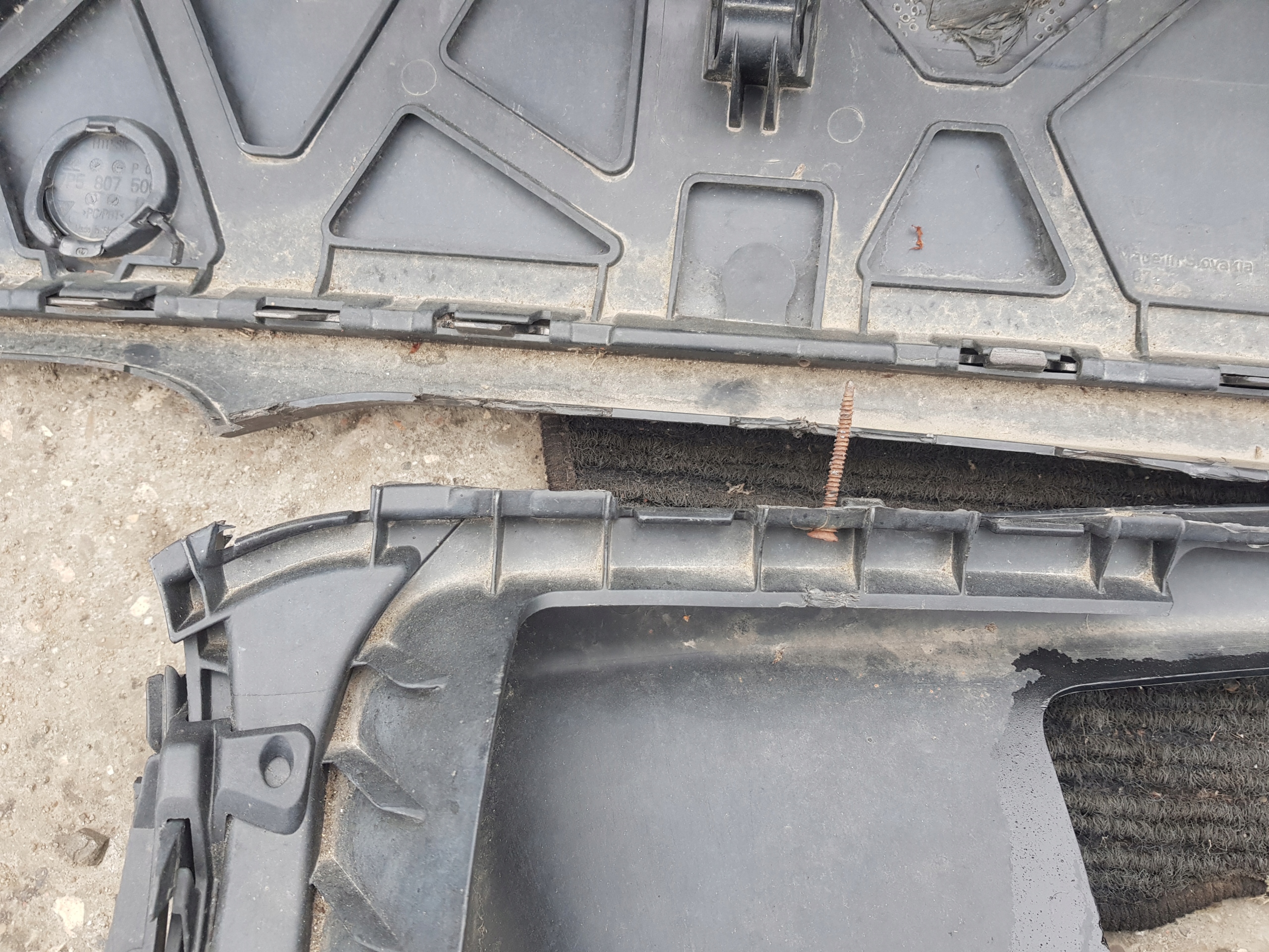 bumper rear part rear PORSCHE CAYENNE S 7P 7P5
