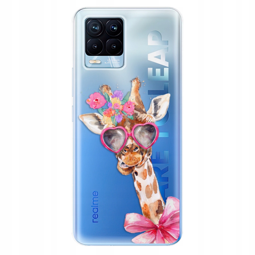 Silikonowe etui iSaprio Lady Giraffe do Realme 8 8 Pro