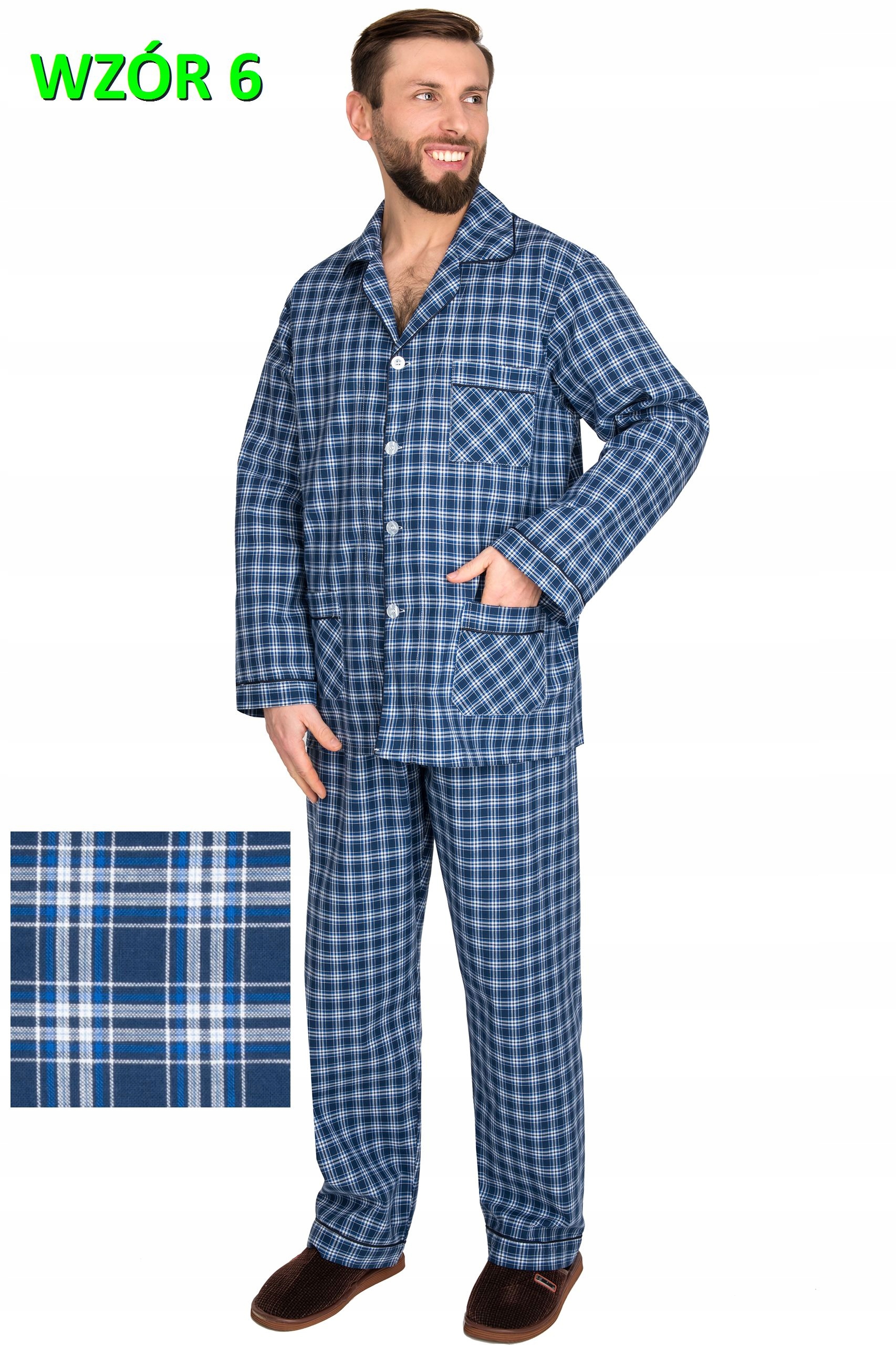 PIŻAMA MĘSKA BAWEŁNIANA BAWEŁNA TKANA r.M FORMAX Kolor wielokolorowy