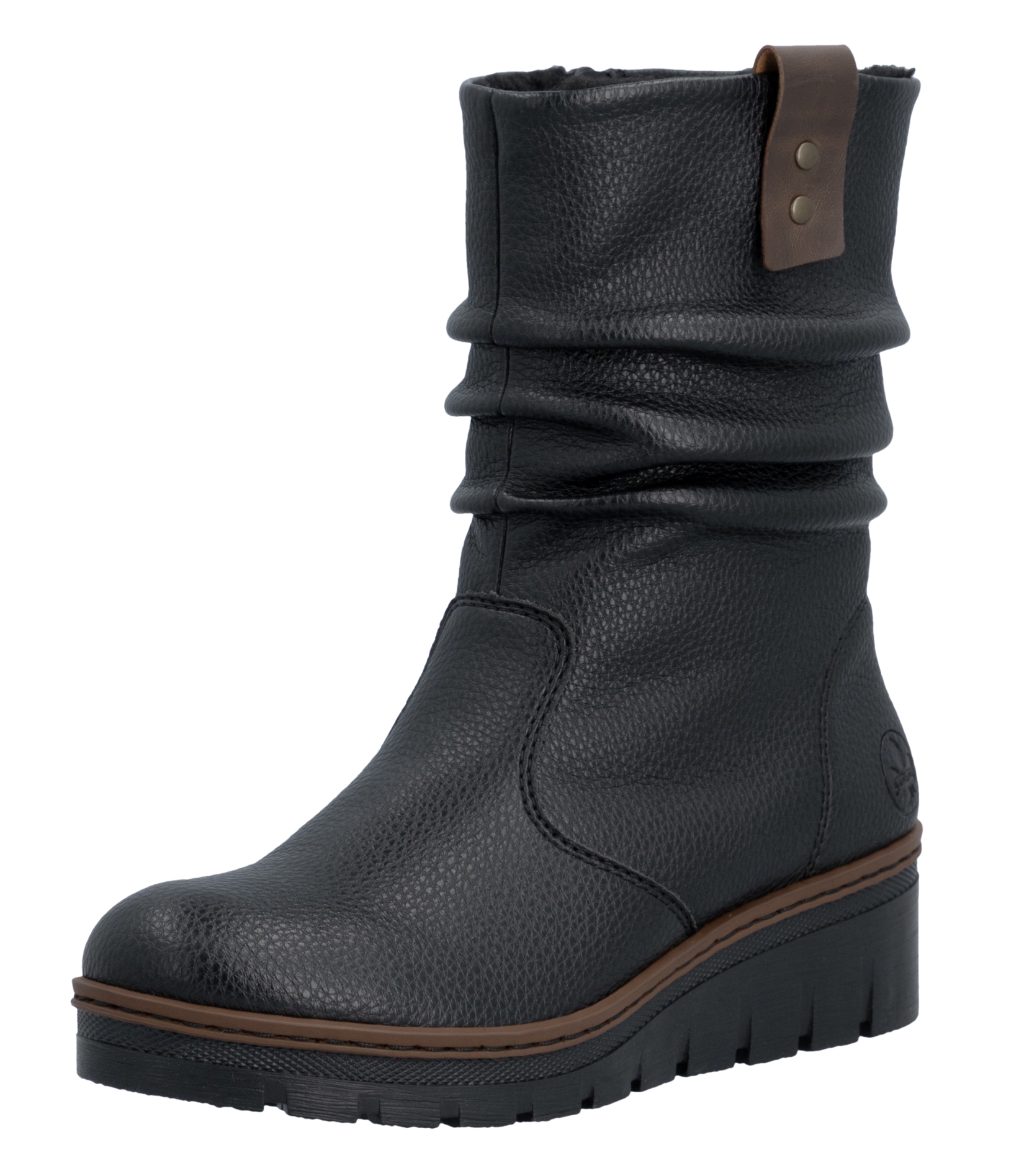 Rieker X9155-00 vel.37 černé klasické kotníkové boty na klínku