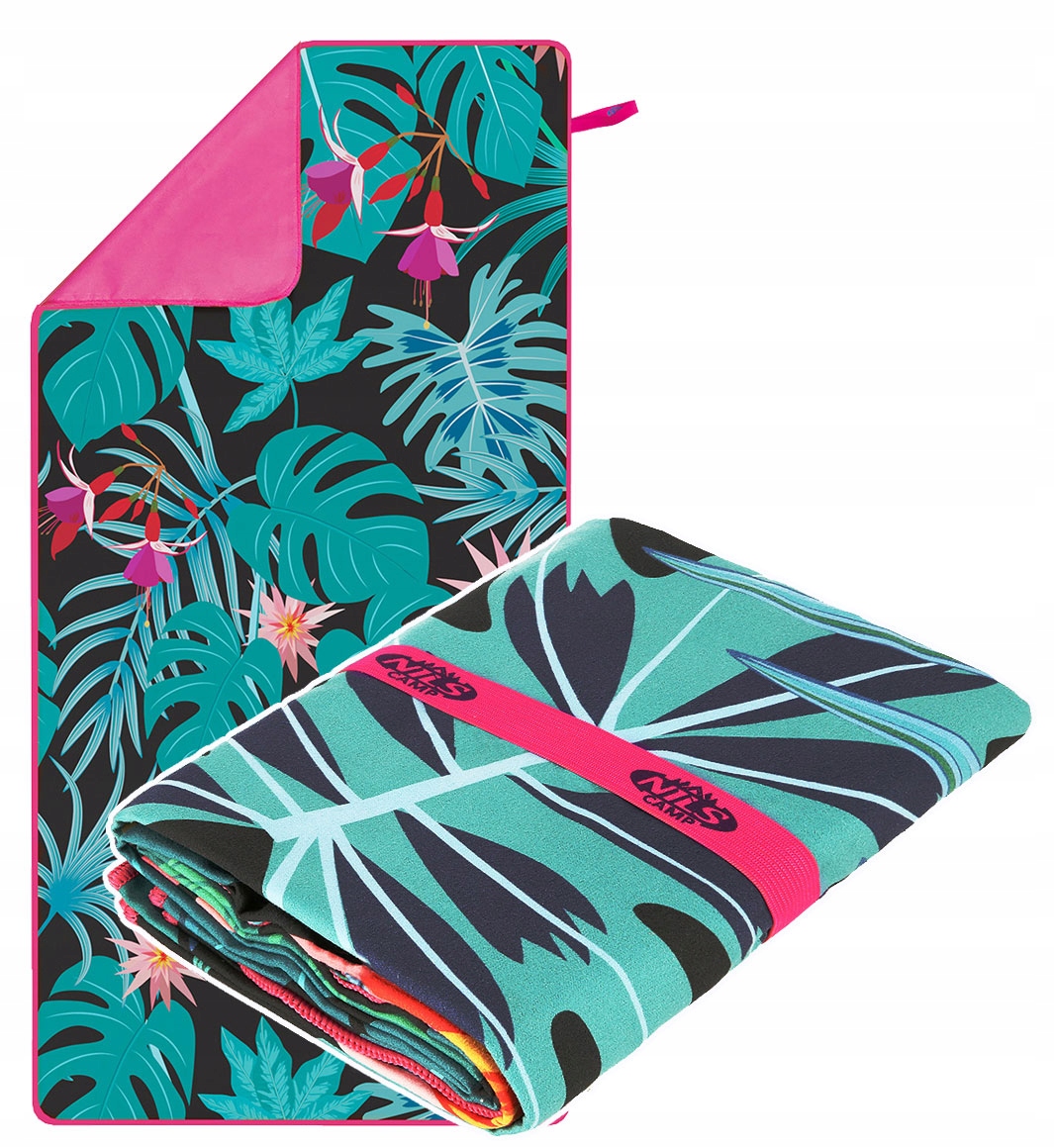 Lehký rychleschnoucí ručník z mikrovlákna na pláž 160 x 80 cm přívěsek