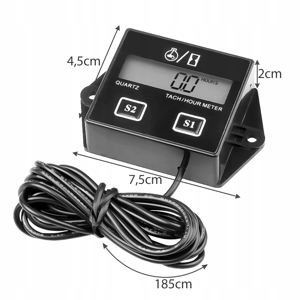 LICZNIK MOTOGODZIN CZASU PRACY KOSIARKA MOTOCYKL Producent Iso Trade