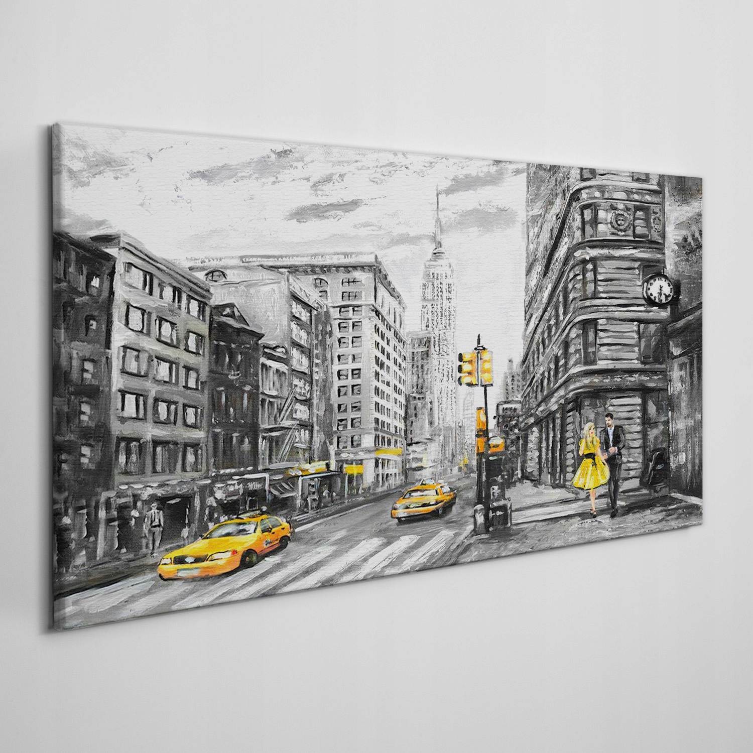 

Obraz na płótnie do salonu Nowy york pastel 120x60