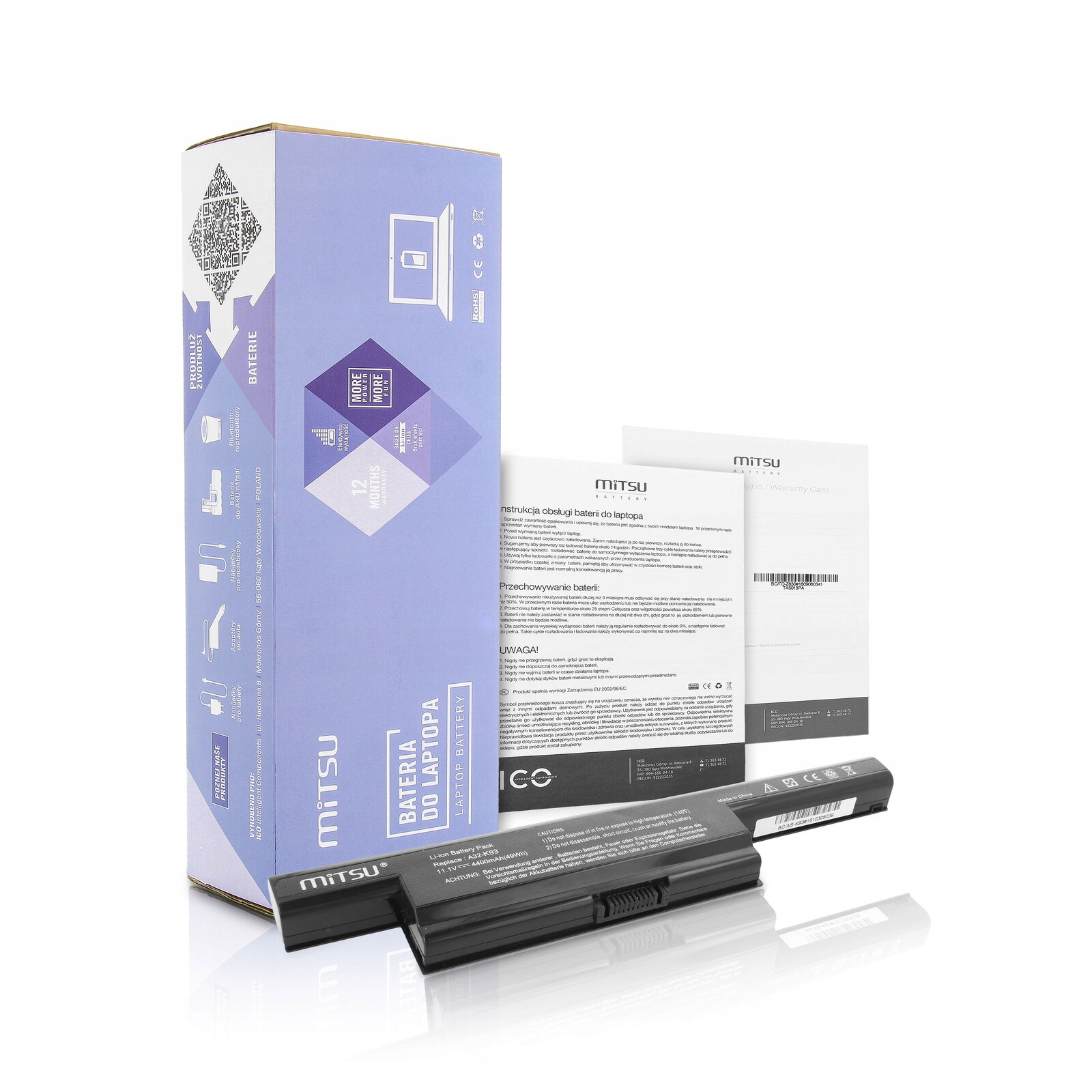 

Bateria akumulator do Asus X93SM-YZ094V 48Wh