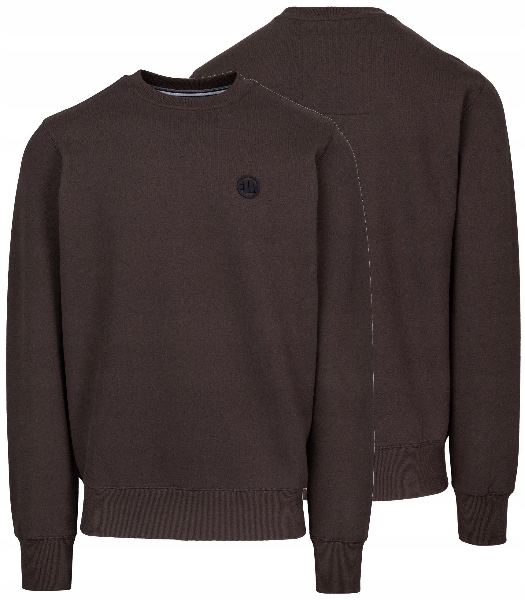 Pánská Mikina Pitbull West Coast Small Logo Dark Chocolate Crewneck S