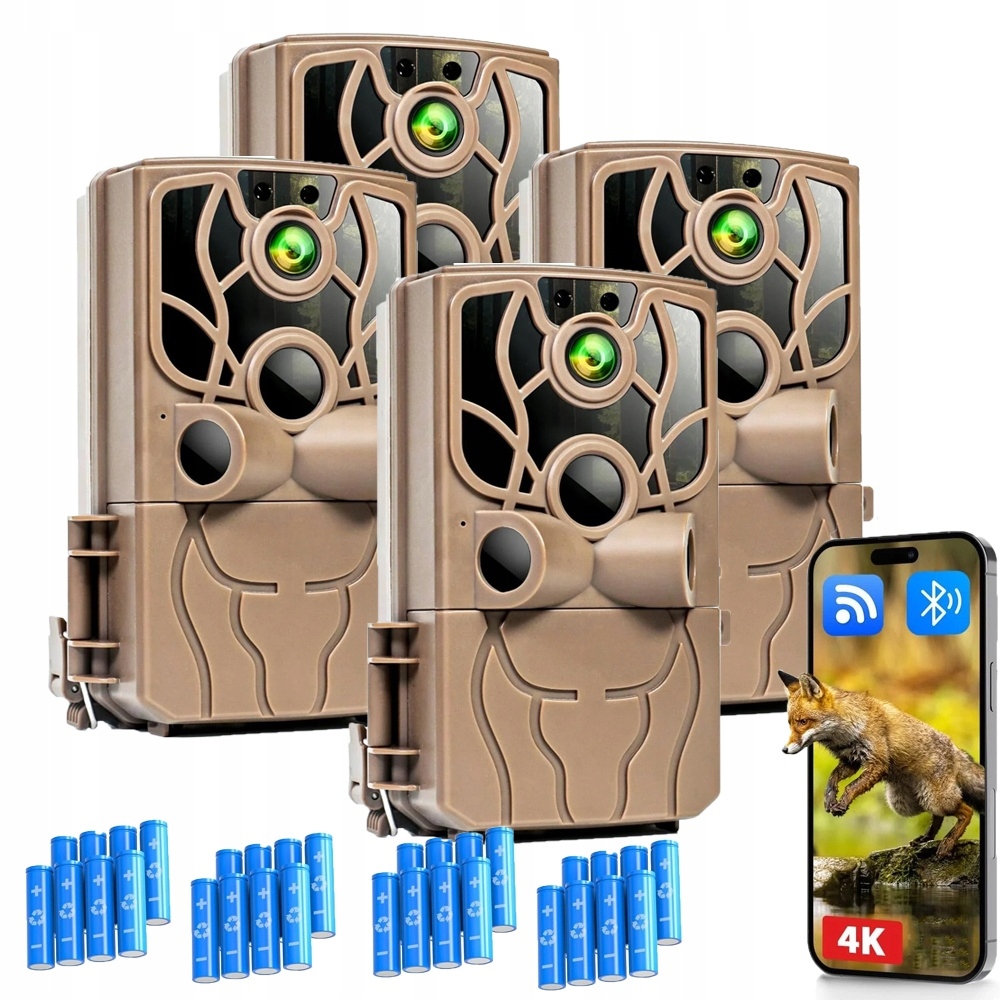 4 kusy Pastí Na Podvody WiFi S Kamerou Pro Lov V Lesnictví 48 Mpx