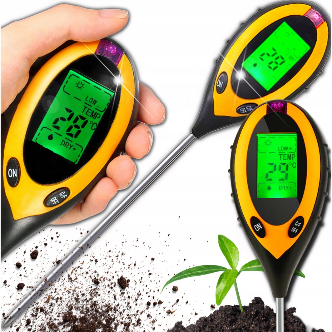 

Kwasomierz Glebowy 4w1 Tester Miernik Ph Ziemii