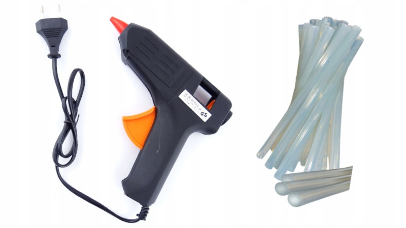 PISTOLET DO KLEJU NA GORĄCO 11mm + 10 LASEK KLEJU