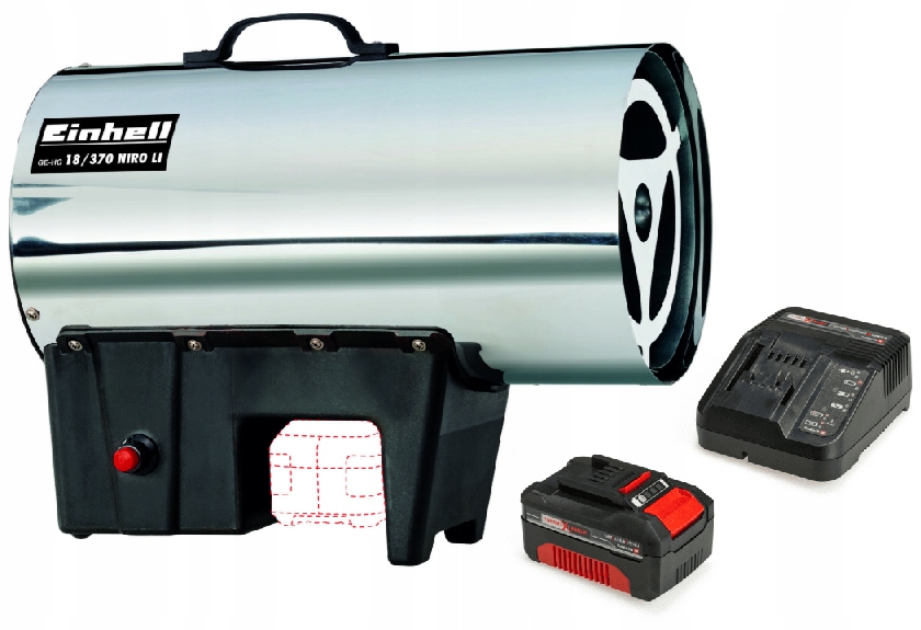 Einhell Ohřívač Ge-hg 18/370 Niro L 2330805 Sada Akumulátor 4AH