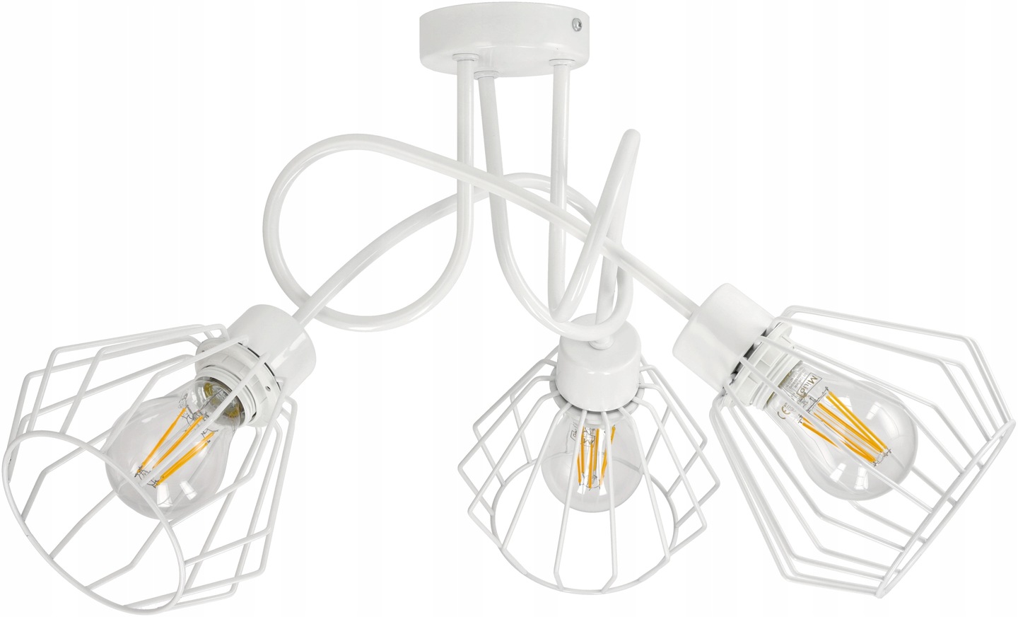 Stropní svítidlo závěsný lustr Loft drát Brylant