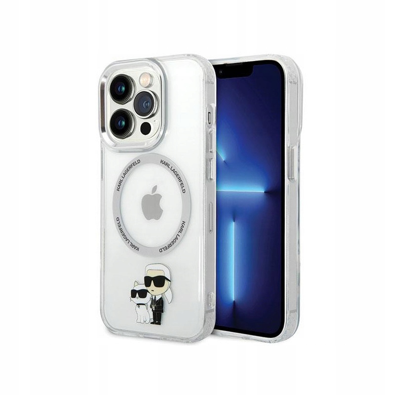 Karl Lagerfeld IML Nft Karl & Choupette MagSafe Pouzdro pro iPhone 13 Pro (přes