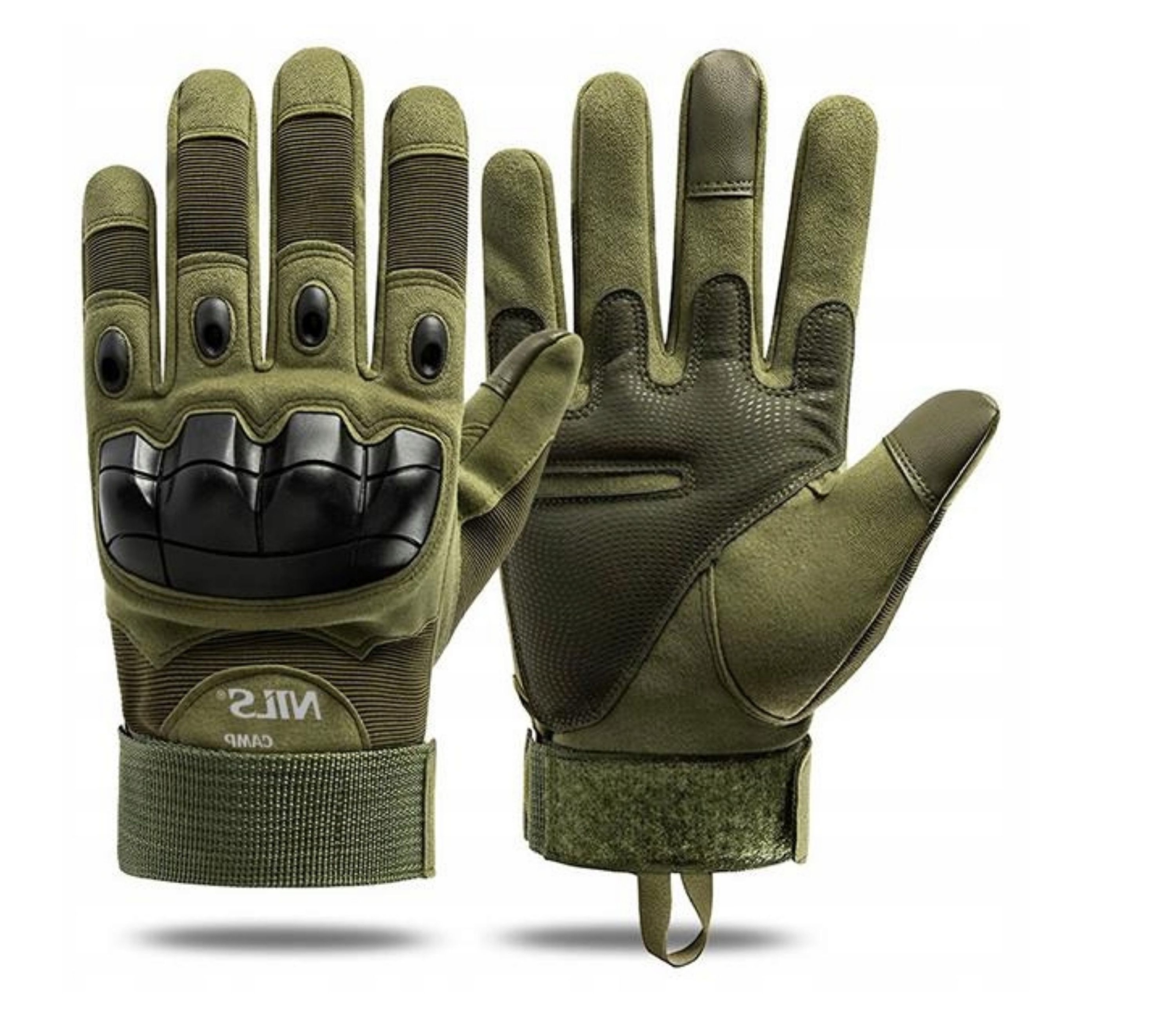 Rękawice rękawiczki taktyczne survivalowe dotykowe zielone XL Nils NC1798 EAN (GTIN) 5906476744941