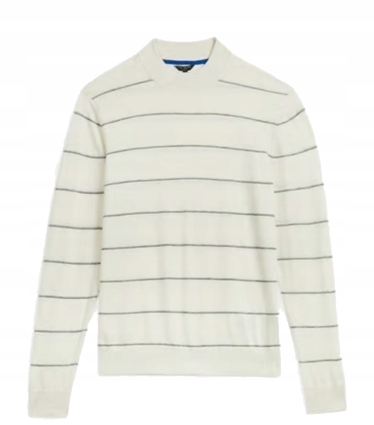 Ted Baker Stripe Mock Neck Knit Svetr vel. L