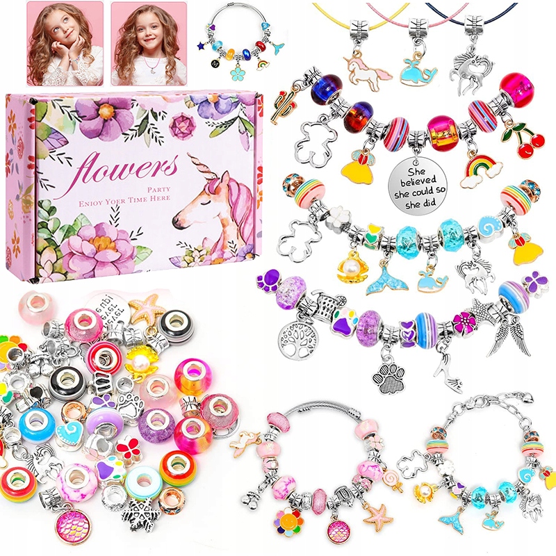 

Zestaw Do Robienia Bransoletek Koraliki Charms