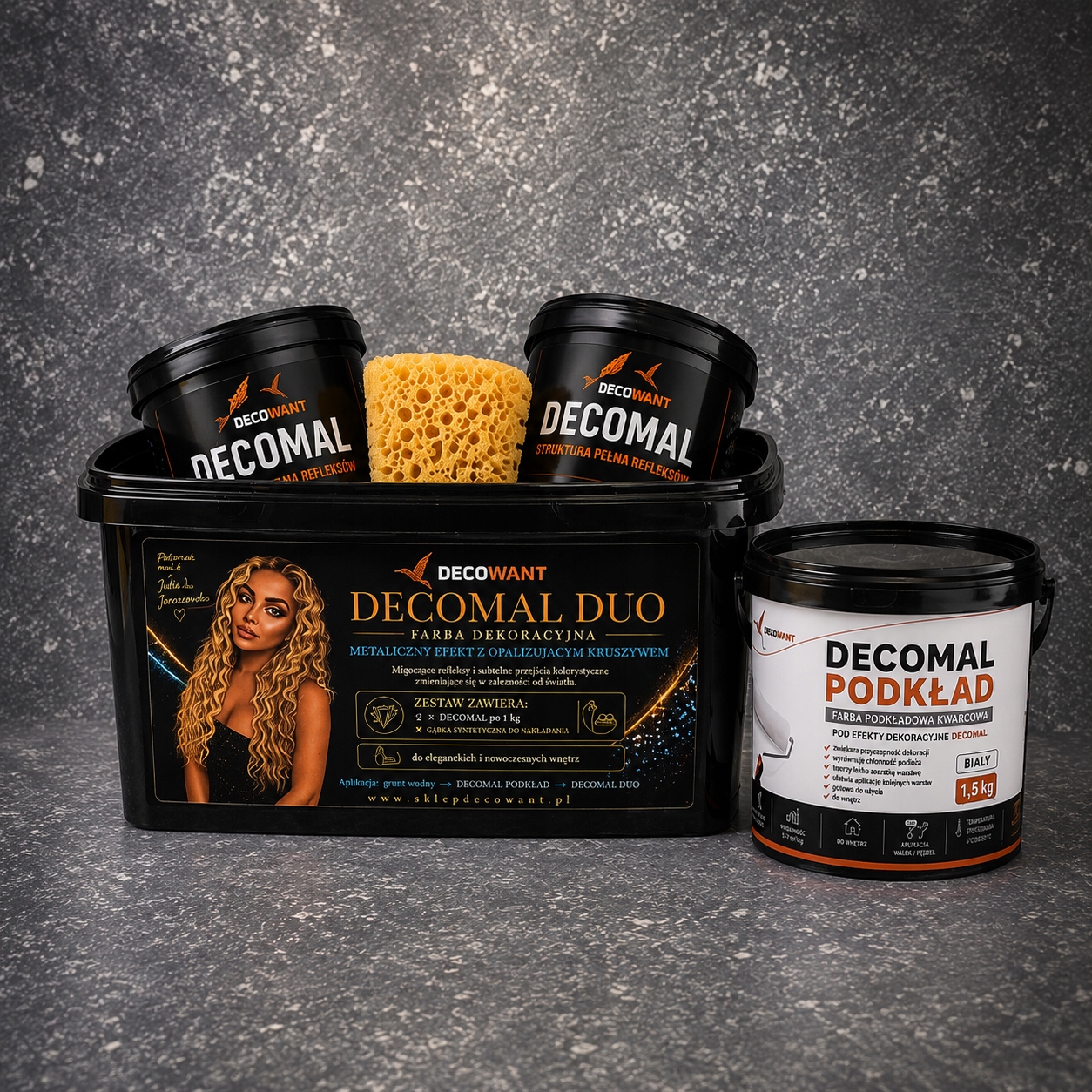 Decomal Duo Tmavý Grafit A Šedá Farba