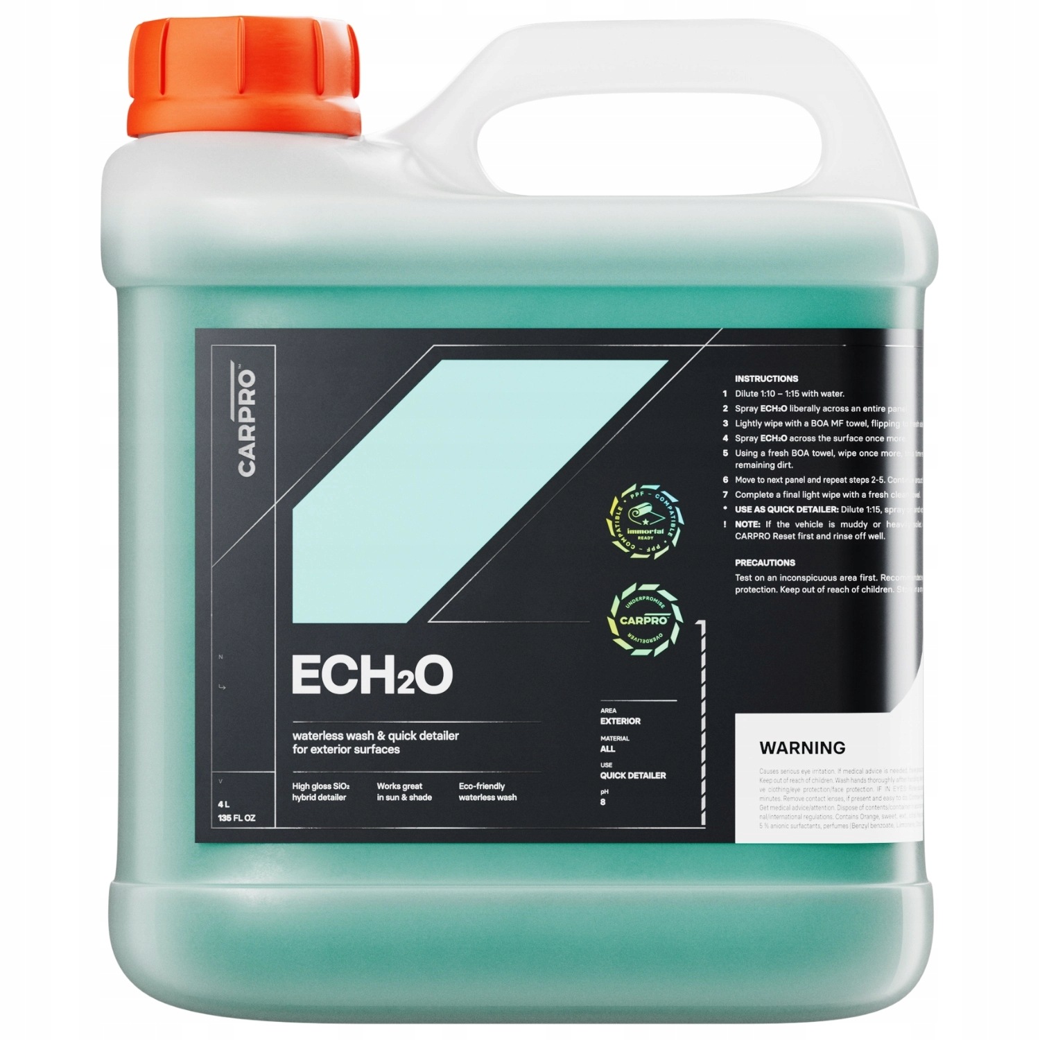 CarPro Ech2O Waterless Wash & Quick Detailer 4000ml