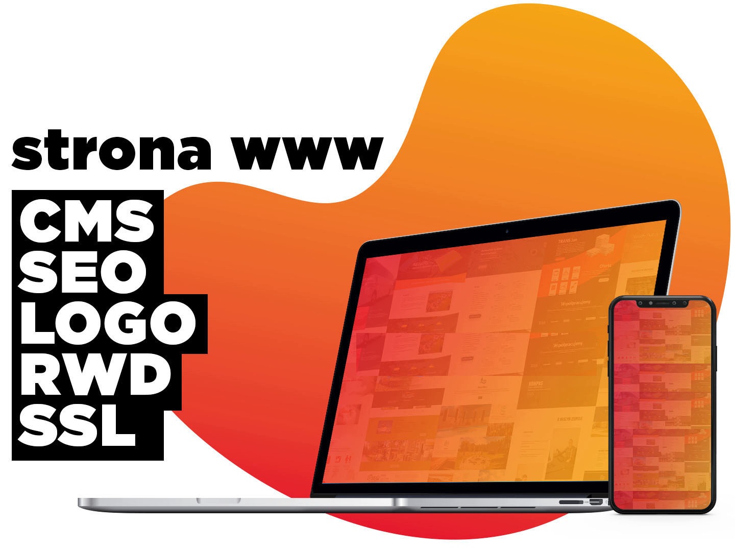 ВЕБ-САЙТ WWW RWD SEO CMS ЛОГОТИП SSL HOST