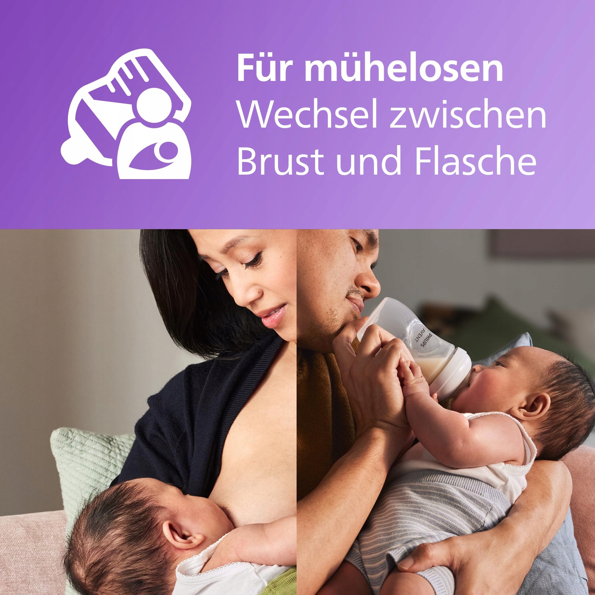 PHILIPS AVENT Zestaw Prezentowy: 3 Butelki Natural Response 260 ml — miniatura 3