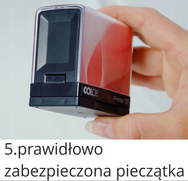 ODPIS pieczątka automatyczna stempel SMART Kolor odbicia czarny czerwony fioletowy niebieski zielony