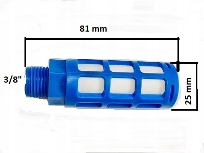 

Tłumik Hałasu Pneumatyczny 3/8" Gz Tworzywo
