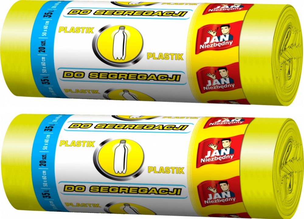 

Worki Jan Niezbędny Ep 35l 2x20szt żółty