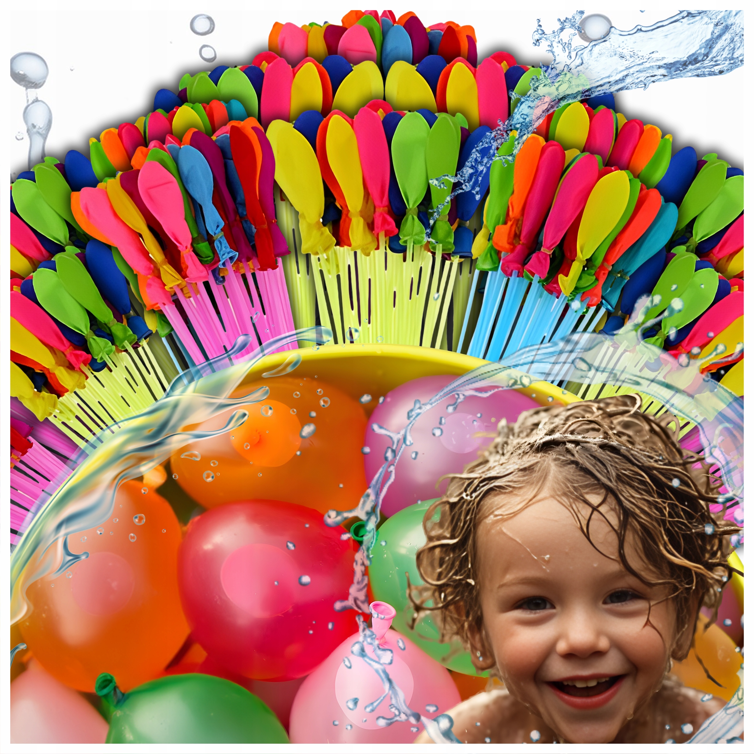 BOMBY WODNE BALONY BALONIKI NA WODĘ AUTOMATYCZNE ZESTAW 666 + GWINT