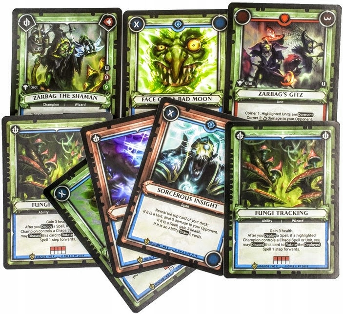 Warhammer Age of Sigmar Champions Pack 8 kart System Warhammer Age of Sigmar