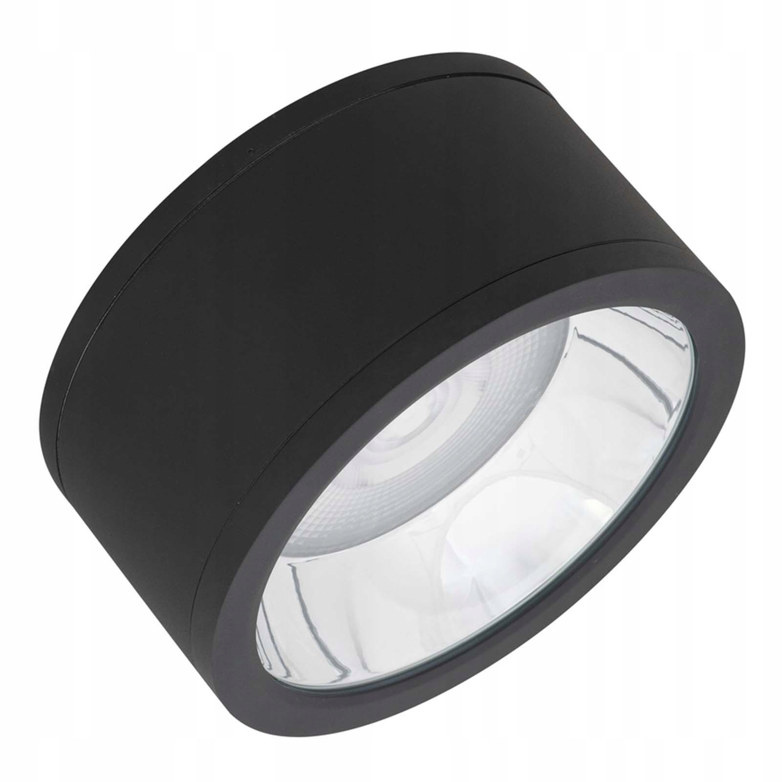 Stropné Svietidlo Tuba Vonkajšia lampa 45W 4725lm 3000K IP65 UGR19 čierny Downlight