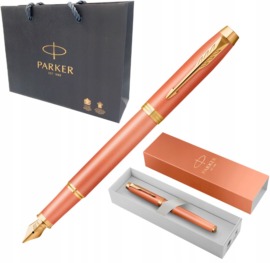 Pióro Wieczne Parker IM Rituals Orange Z Końcówką F Etui Torebka