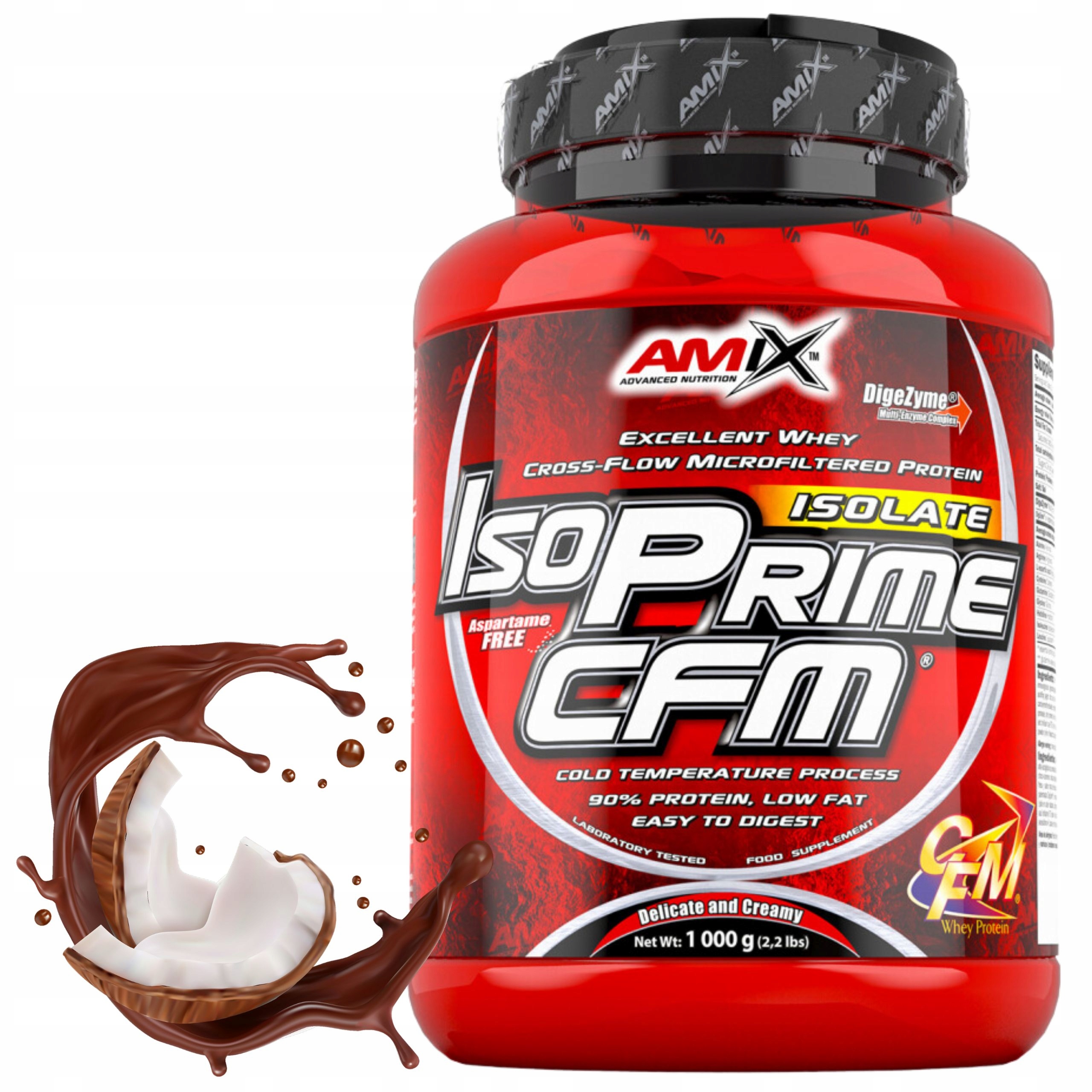 Protein Izolát Amix IsoPrime Cfm Wpi Shake proteinový bez cukru 1 kg