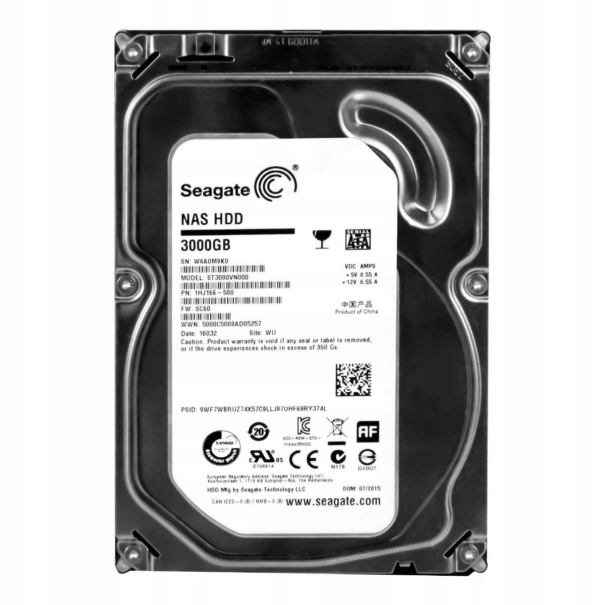 Seagate Nas Hdd 3TB Sata III 5.9K 64MB 3.5'' ST3000VN000