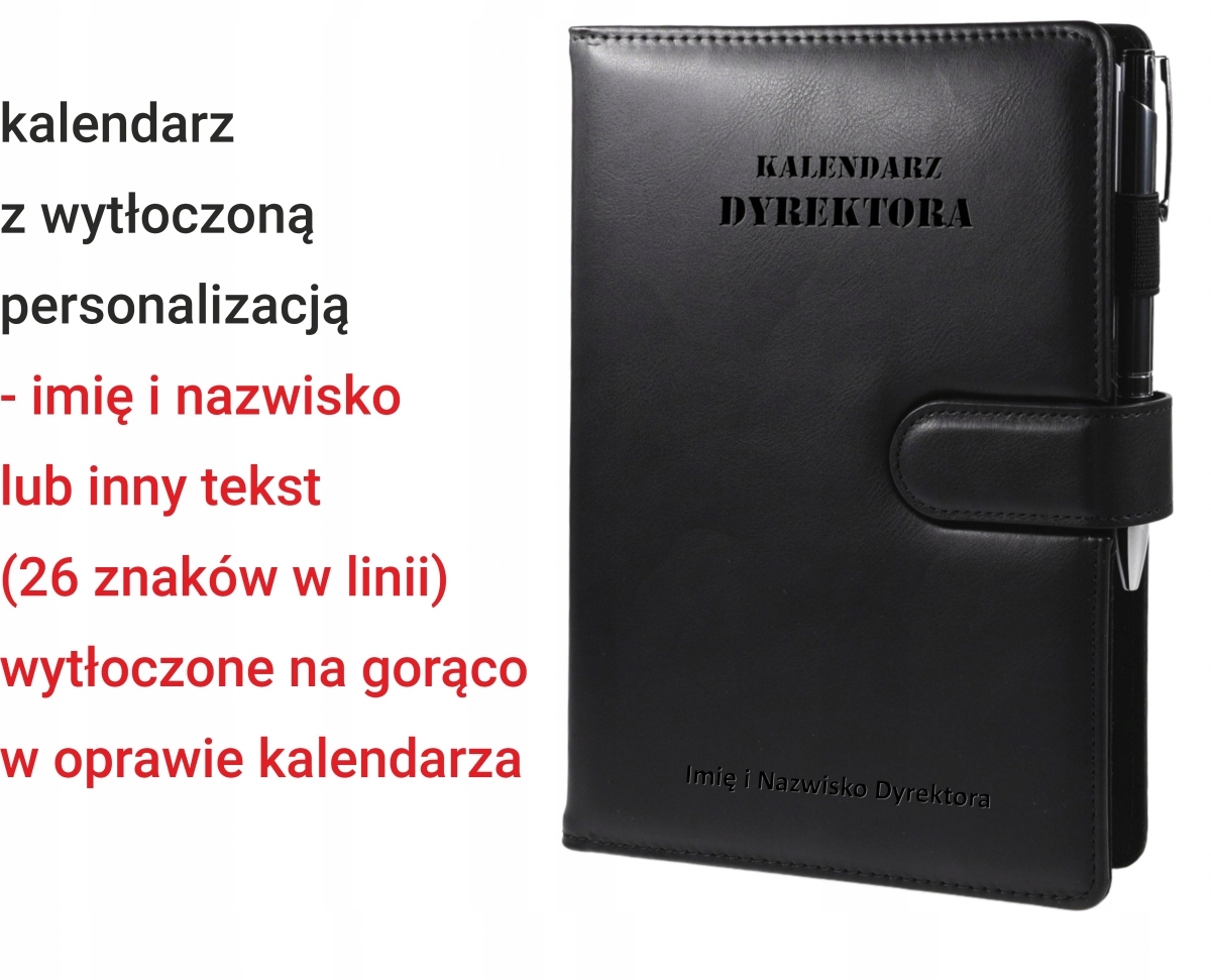 Kalendarz planer Dyrektora Szkoły 2026/2027 Oprawa Wymienna Personalizacja