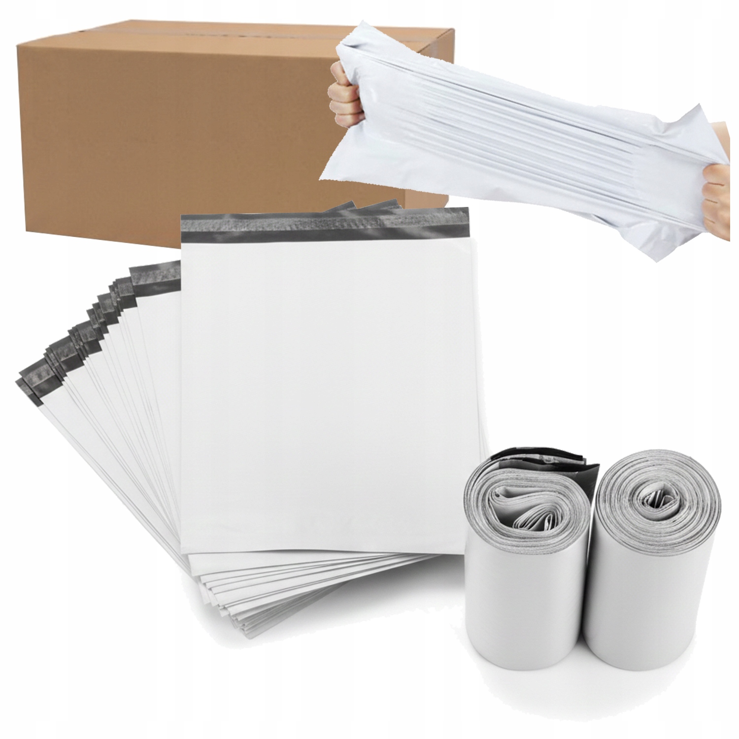 Foliopaki Kurierskie 400x550 3XL 500szt Koperty Foliowe Mocne Do Pakowania