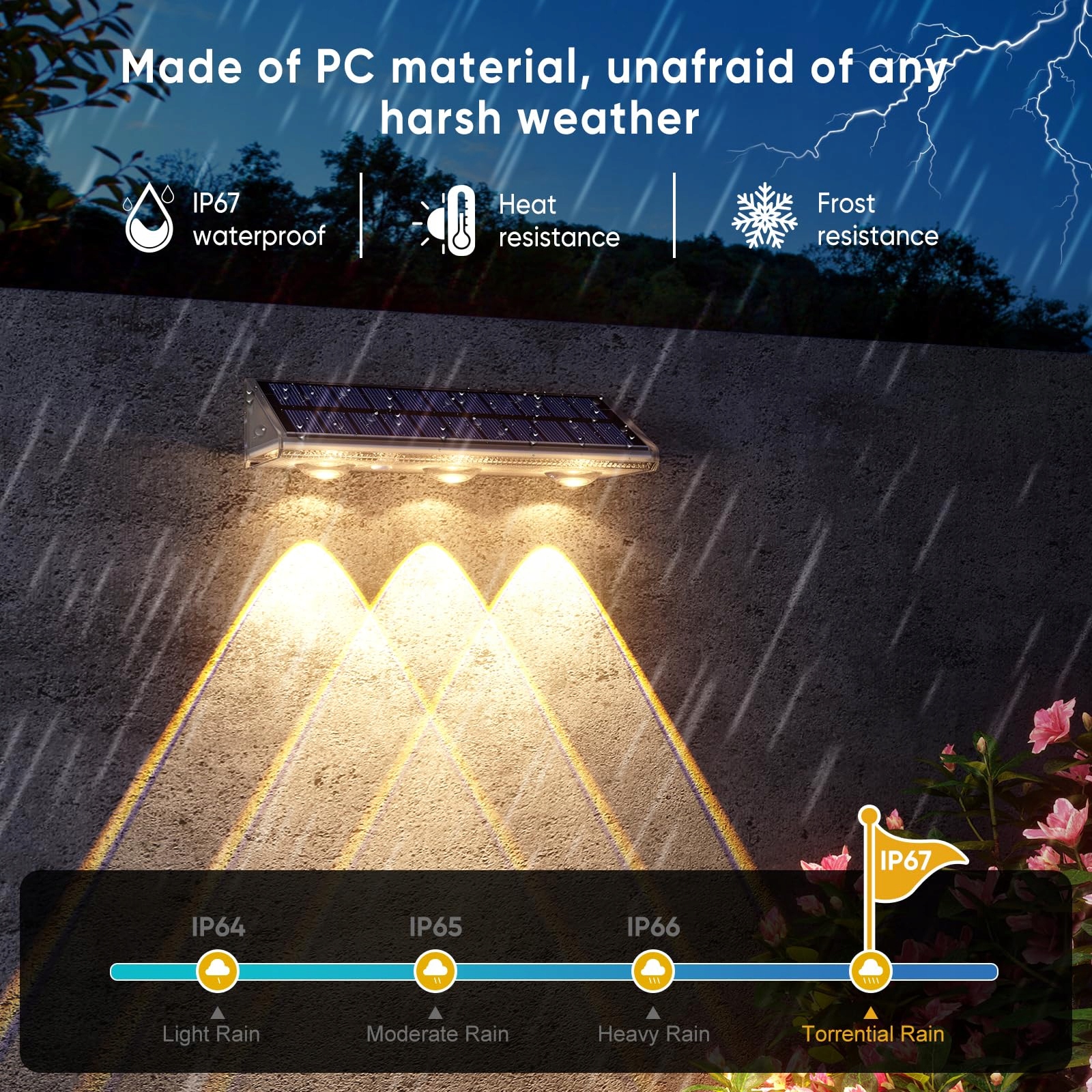 Lampy Solarne LED Wodoodporne Do Ogrodu Balkonu Tarasu 8 Sztuk YILAIE — miniatura 2