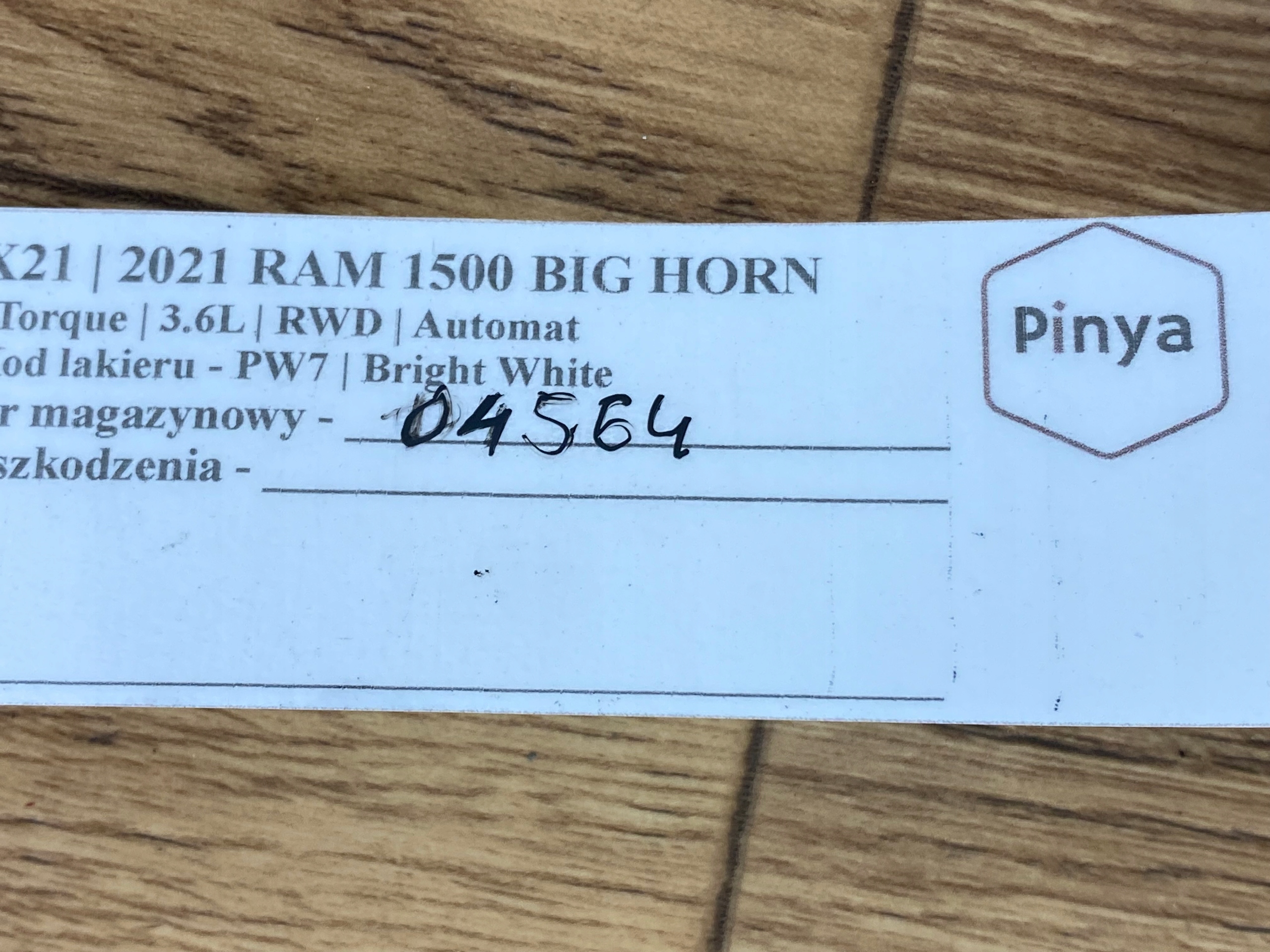Rygiel skobel brave Dodge Ram 1500 2019+