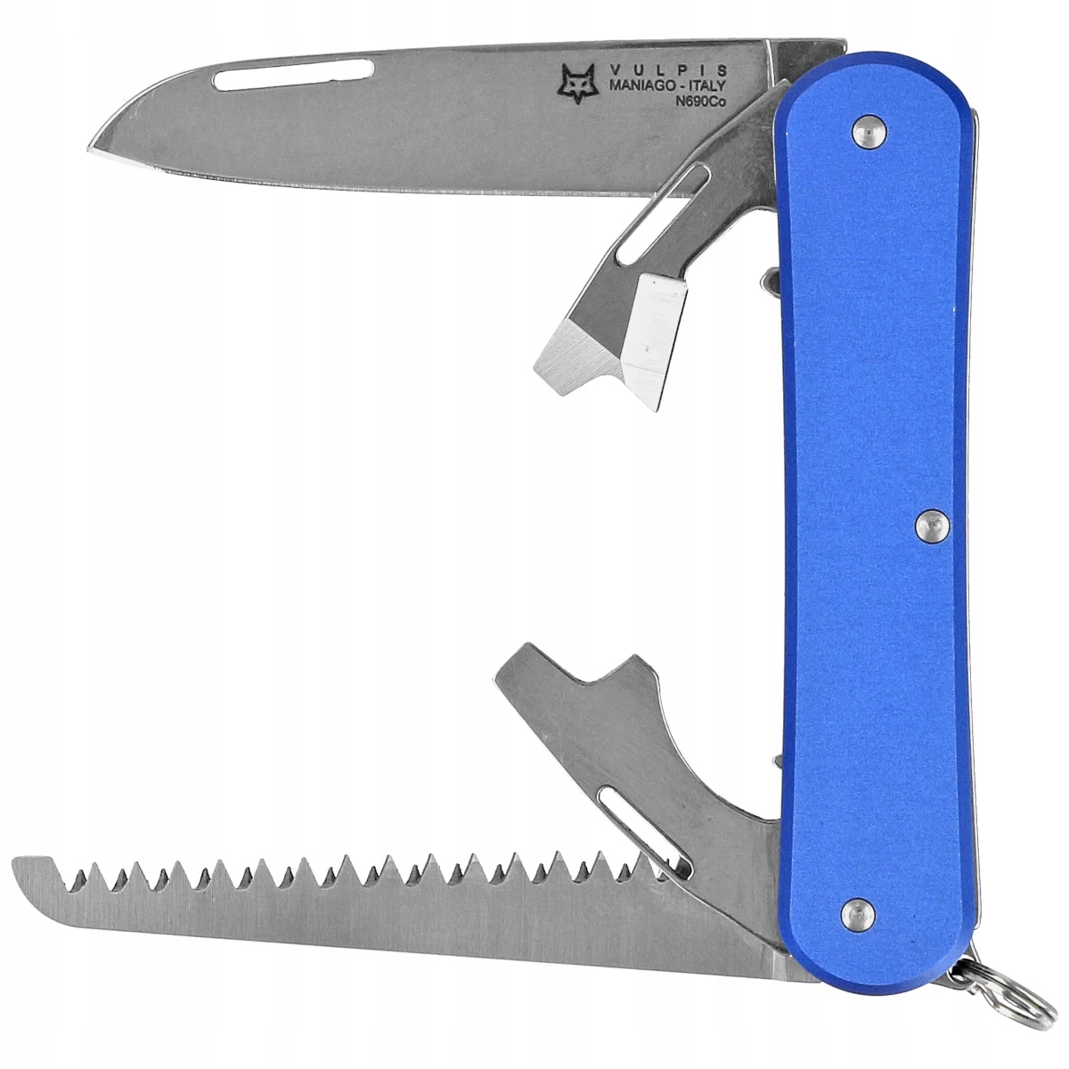 Nůž Fox Vulpis S4 Sky Blue Aluminium, Polished N690Co (FX-VP130-S4 Sb)