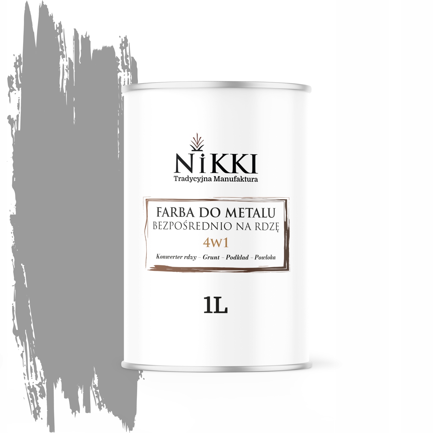 Barva Na Rez, Pozinkovaná, 4v1, Pozink Ral 7004, Saténová 1L