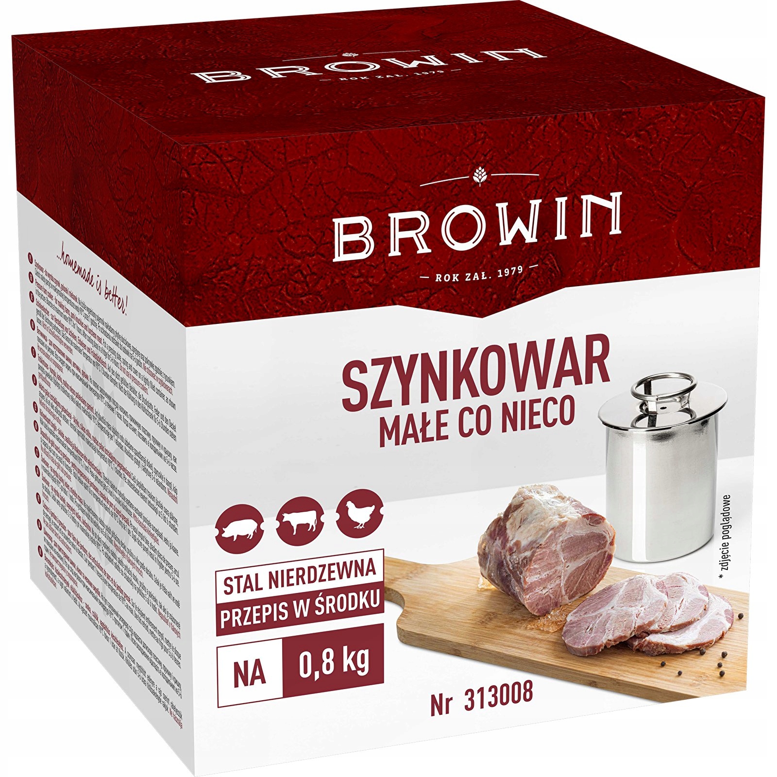 

Szynkowar 0,8kg Małe co nieco Browin 313008